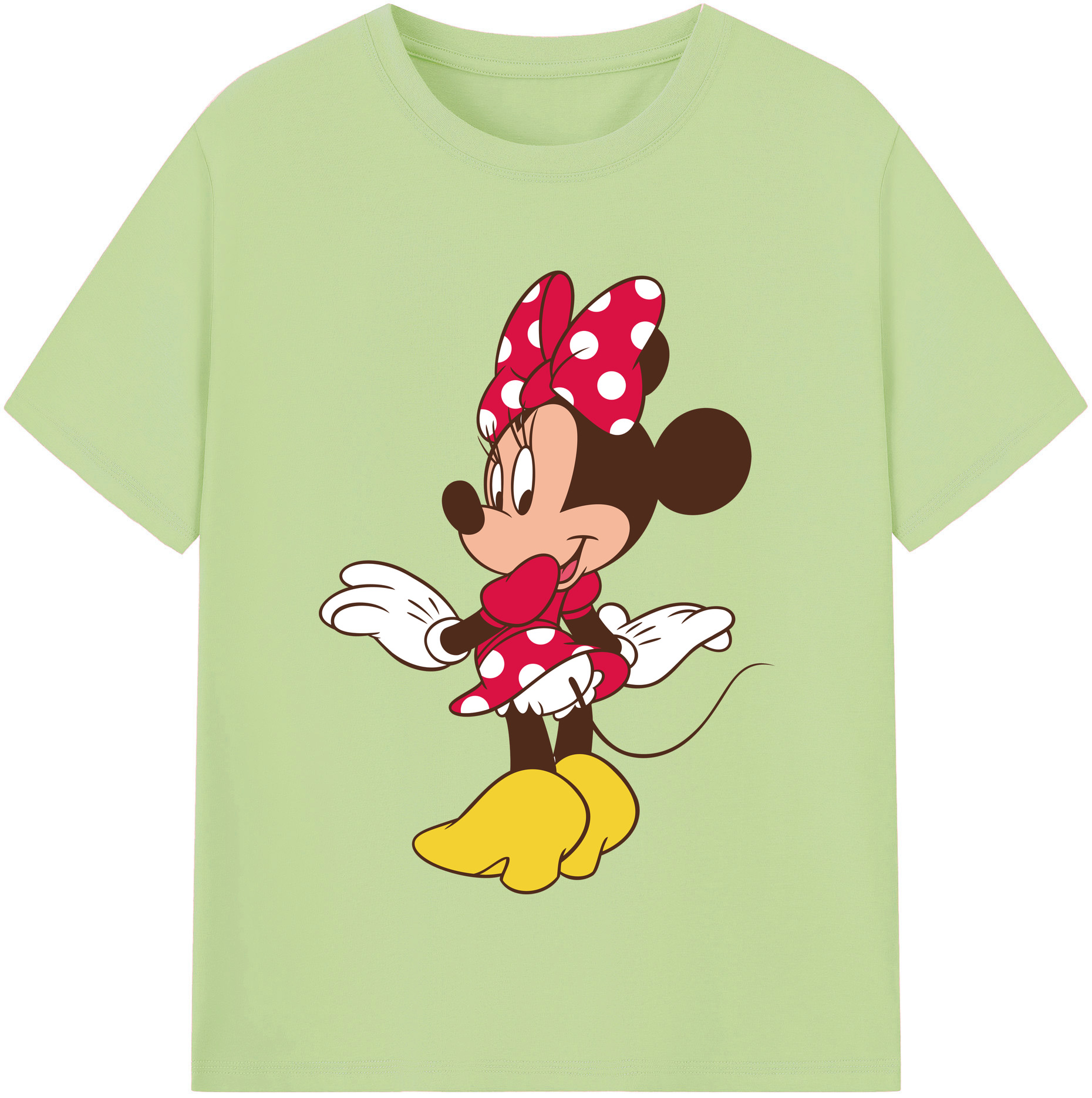 （画像用） ミッキーマウス Mickey Mouse 綿100％半袖Tシャツ（フロントプリント）